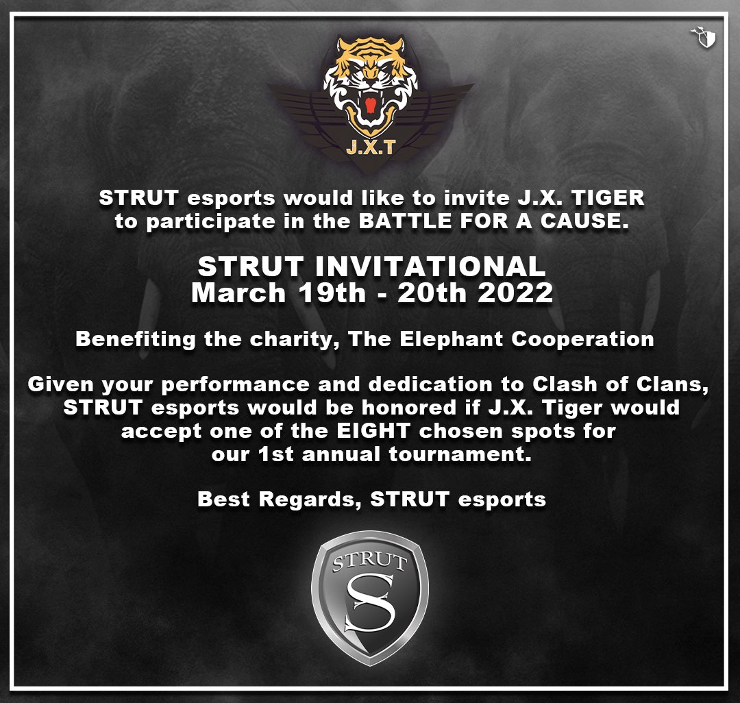 We are so happy to receive your invitation <a href="/STRUTesports/">STRUT esports</a> 
We will try our best!