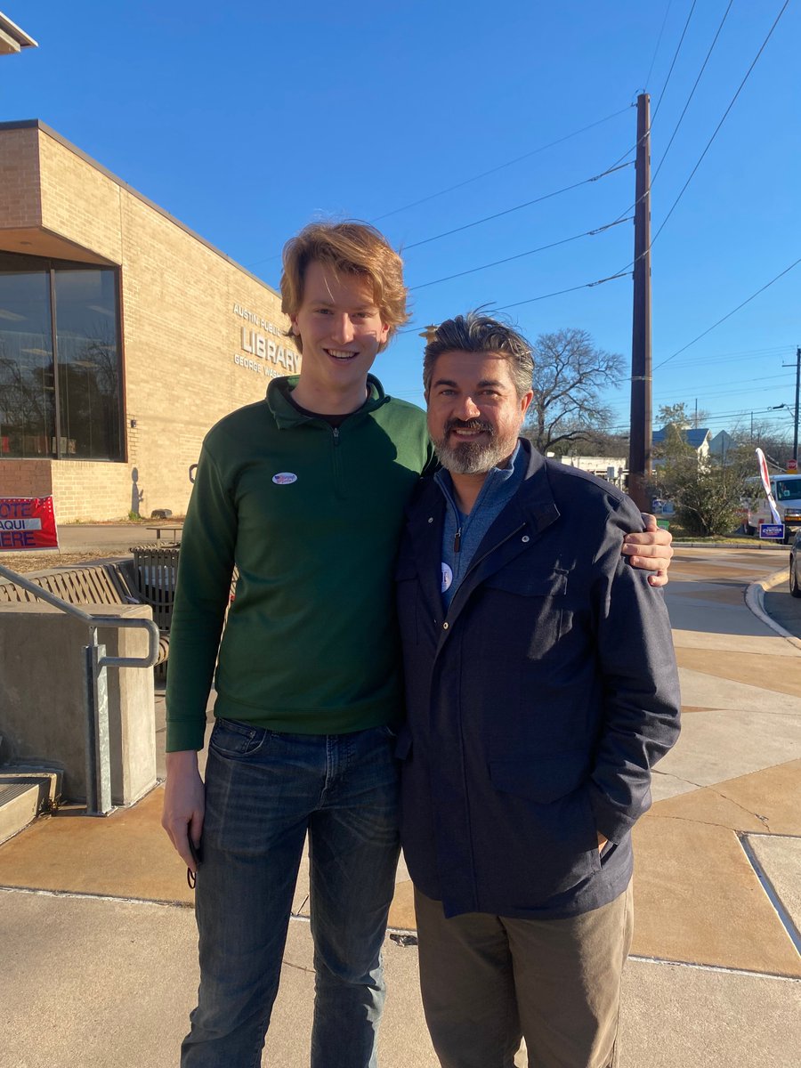 I'm so proud of my son Jack for voting for the first time today, after just turning 18!

The experience of having your son say he voted for you is surreal. At least I hope he did....🤔