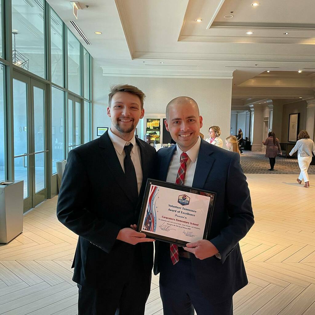 We were honored to be selected as an Award of Excellence School!  Our school was recognized for our service work at the Tennessee Conference on Volunteerism and Service-Learning. #gccpawsitive instagr.am/p/CZ-mPS6MgPe/