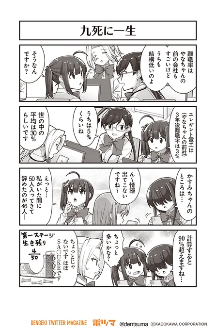 「九死に一生」

『#社畜が異世界に飛ばされたと思ったらホワイト企業だった』42話-6
 原作:結城鹿介 作画:髭乃慎士
【月後半 毎日配信】 #電ツマ 