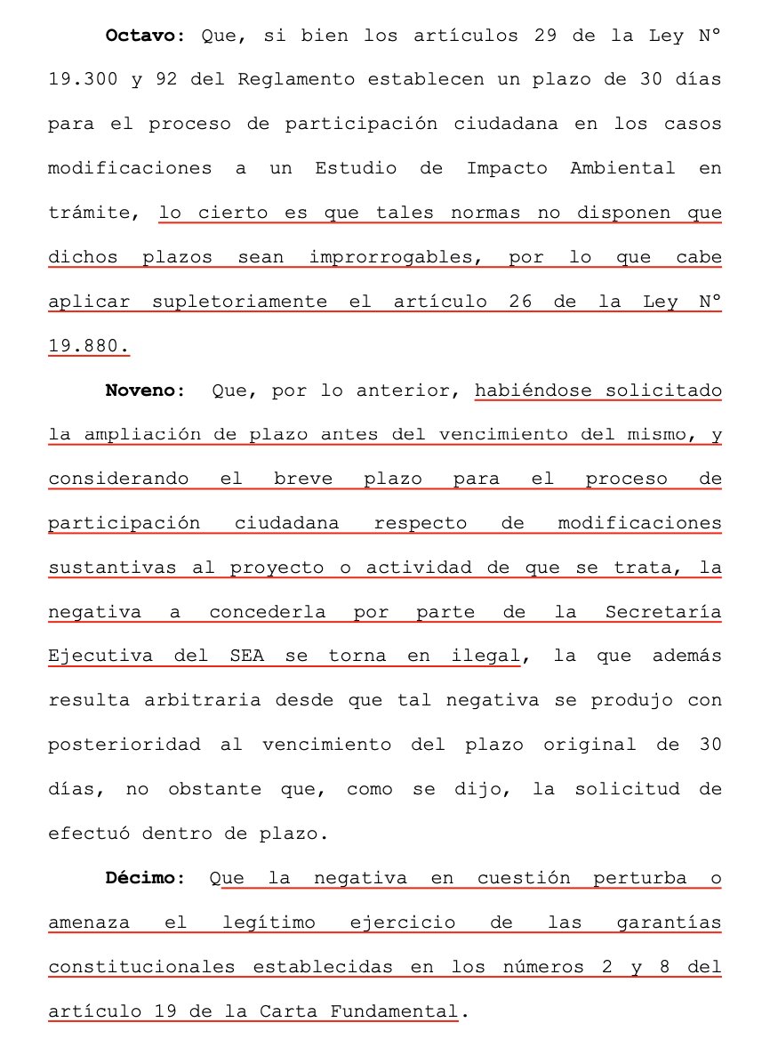 LuisCorderoVega's tweet photo. CS (14.2.2022, rol 87226-2021) es ilegal decisión del SEA que negó solicitud de ampliación de plazo de participación ciudadana en el caso de modificaciones sustantivas de un EIA. Se debe aplicar supletoriamente la Ley de Procedimiento Administrativo (RP línea de transmisión). https://t.co/5wD7TvOy35