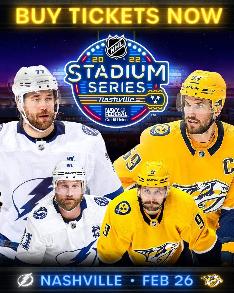 IcehouseCanton's tweet photo. Saturday February 26th come out to watch the Stadium Series match up between the Tampa Bay Lightning and the Nashville Predators at 7pm! #icehouse #stadiumseries #lightning #predators #hockeynight https://t.co/1uRHoI4hrD