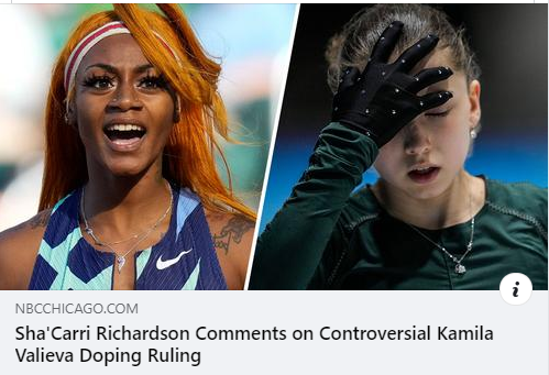 TheeAdvocatus1's tweet photo. #Olympicdoping #KamilaValieva
So a black woman who smokes weed for recreational use should be band, but a white woman who takes PEDs is allowed to participate and win. WHAT A BUNCH OF RACIST HYPOCRITES!!!! https://t.co/wR4A4BHTwR