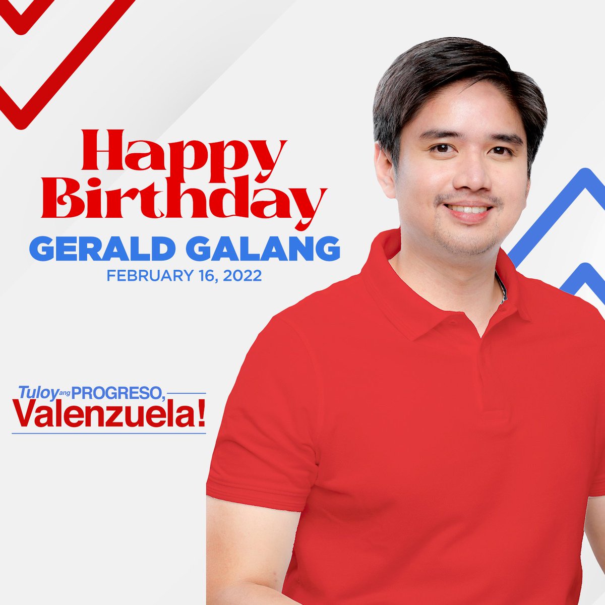 VCRedPaMore's tweet photo. Happy Birthday sa #GnaGsaSerbisyo GERALD GALANG ng District II! ❤️💚 @geraldcloyd 

#TuloyAngProgresoValenzuela #redpamore https://t.co/Hxc3Yr7k0l