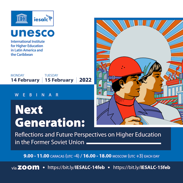 #15Feb | INVITATION | Conference Next Generation: Reflections and Future Perspectives on Higher Education in the Former Soviet Union
 Day 2: unesco-org.zoom.us/webinar/regist…