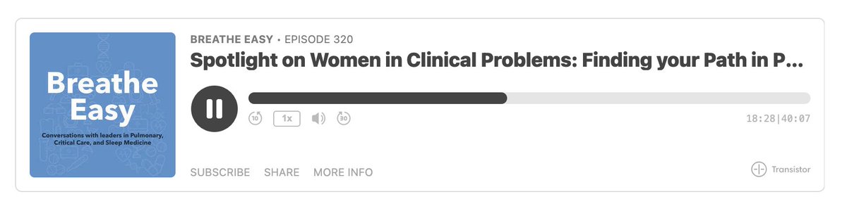 ATS Section on #MedEd (@atsmeded) on Twitter photo Check out this podcast from <a href="/atscommunity/">American Thoracic Society (ATS)</a> #BreatheEasy on "Spotlight on Women in Clinical Problems: Finding your Path in Pulmonary and Critical Care Medicine" featuring @doc_terese hosted by <a href="/HRokadiaMD/">Haala Rokadia</a>!
#WomenInMedicine #mentorship #TechTuesday
Link: bit.ly/3gNfl4M Check out this podcast from <a href="/atscommunity/">American Thoracic Society (ATS)</a> #BreatheEasy on "Spotlight on Women in Clinical Problems: Finding your Path in Pulmonary and Critical Care Medicine" featuring @doc_terese hosted by <a href="/HRokadiaMD/">Haala Rokadia</a>!
#WomenInMedicine #mentorship #TechTuesday
Link: bit.ly/3gNfl4M