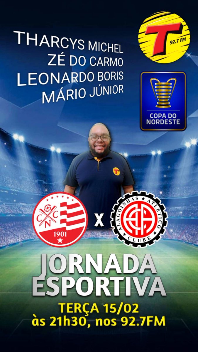 Jornada dupla da <a href="/CopaDoNordeste/">Copa do Nordeste</a>  na Transamérica! 📻⚽🎙️🐭🦁