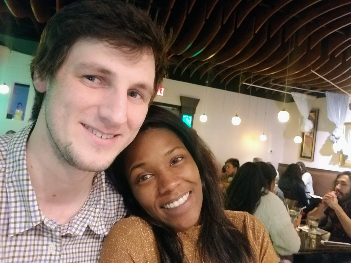 samlounz's tweet photo. Very happy Valentine's Day date with my beautiful partner @LavinMaggie. I'm so lucky to know you and be so close with you. https://t.co/sQ2Ty0mmUD