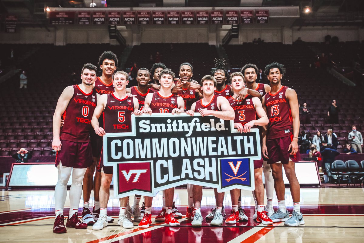 HokiesMBB's tweet photo. Looks good, doesn't it?! 😏📸

🤝 @SmithfieldBrand 

#CommonwealthClash https://t.co/yPemVikdaF