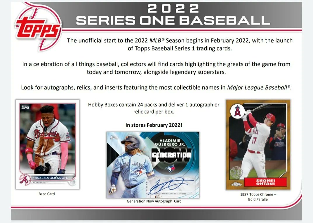 KnTSportscards's tweet image. New Release Topps 2022 Series 1 Baseball Hobby and Jumbo Wednesday #Topps #topps2022 #kntsportscards #lcs #cardshopfl #cardshop #toppsdirect