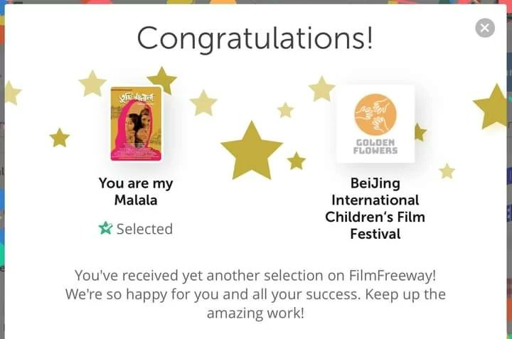 limineog's tweet photo. Another proud moment for the team "Tumi Malala (You are my Malala)". Officially selected for Beijing International Children's Film Festival, 2022. Proud to be a part of this movie. Congratulations to the entire team of "Tumi Malala".🥳🎉🙌 https://t.co/GQHNmsW4en