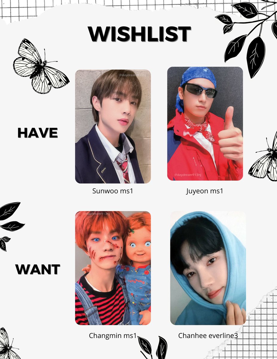 caratcheonsa's tweet photo. WTT/LFT PH
The Boyz Makestar 1/ Halloween pob

Have: Sunwoo Hanlim, Juyeon Rider
Want: Chucky Q, Chanhee Hoodie (everline 3)

Please help retweet 😭. Sunwoo and Juyeon stbo/will be shipped to me this week. 

🏷️tbz changmin new pc photocard ms1 eline3 event https://t.co/JFY0vl4oj4