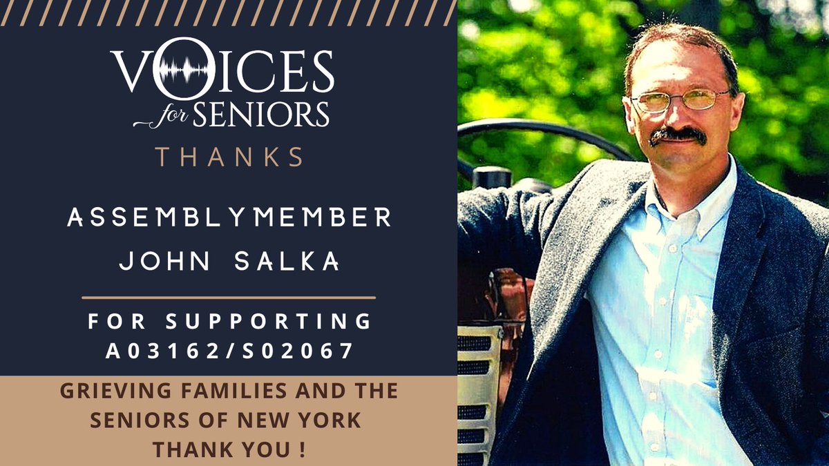 Voices For Seniors thanks <a href="/salka_john/">John Salka</a> for supporting our legislation.

Grieving families and the seniors of New York thank you!