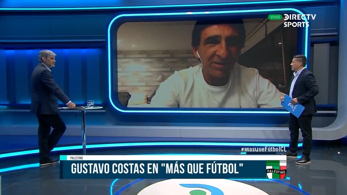 Gustavo Costas, D.T. de @CDPalestinoSADP: 'Andrés Vilches es un jugador extraordinario. Le dije que si yo lo hubiese entrenado hace cuatro años atrás hoy no estaría jugando en el fútbol chileno, sino que en Europa' #MásQueFútbolCL