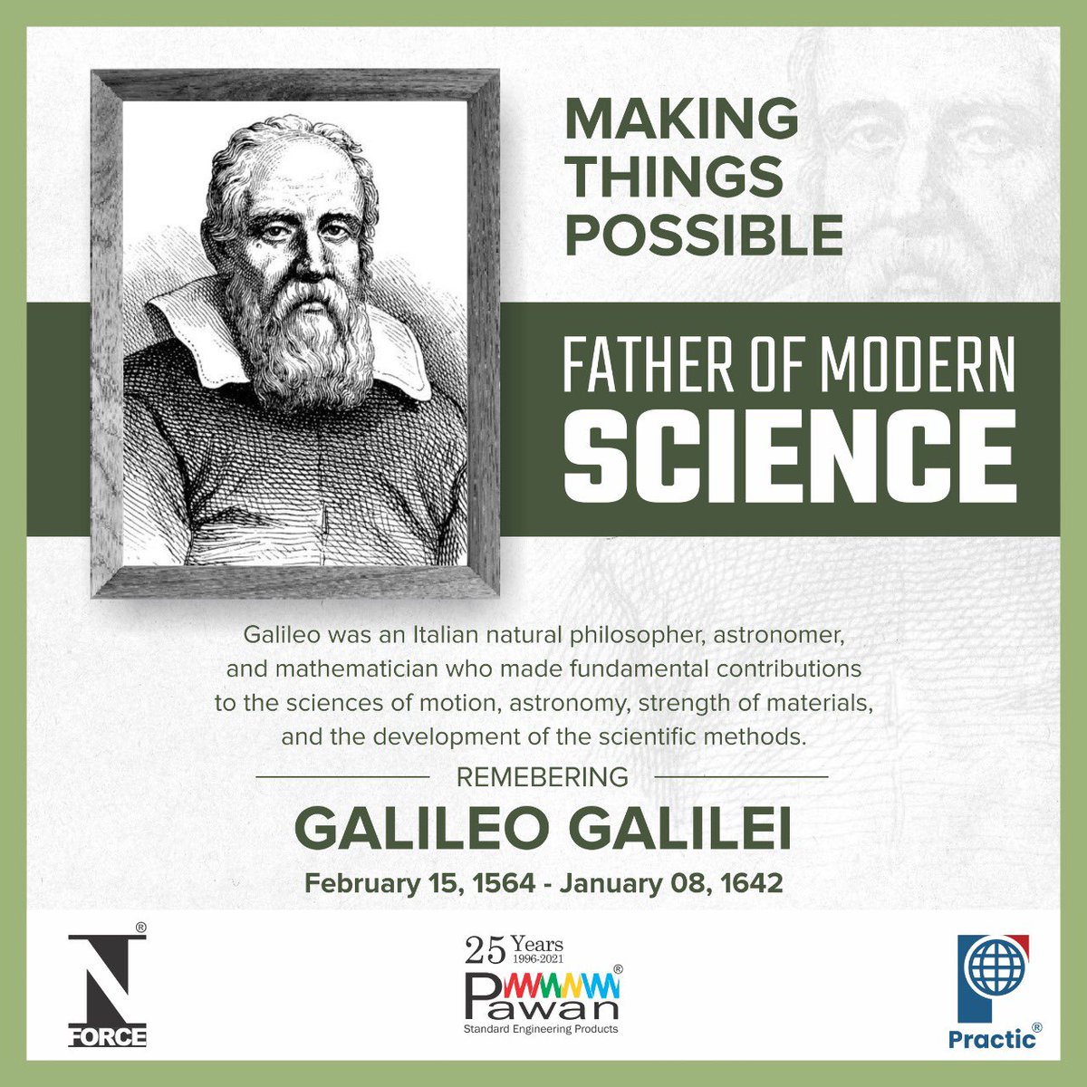 PracticIndia's tweet image. Thank you Galileo Galilei for Making Things Possible!

#MakingThingsPossible #GalileoGalilei #thankyou #practic