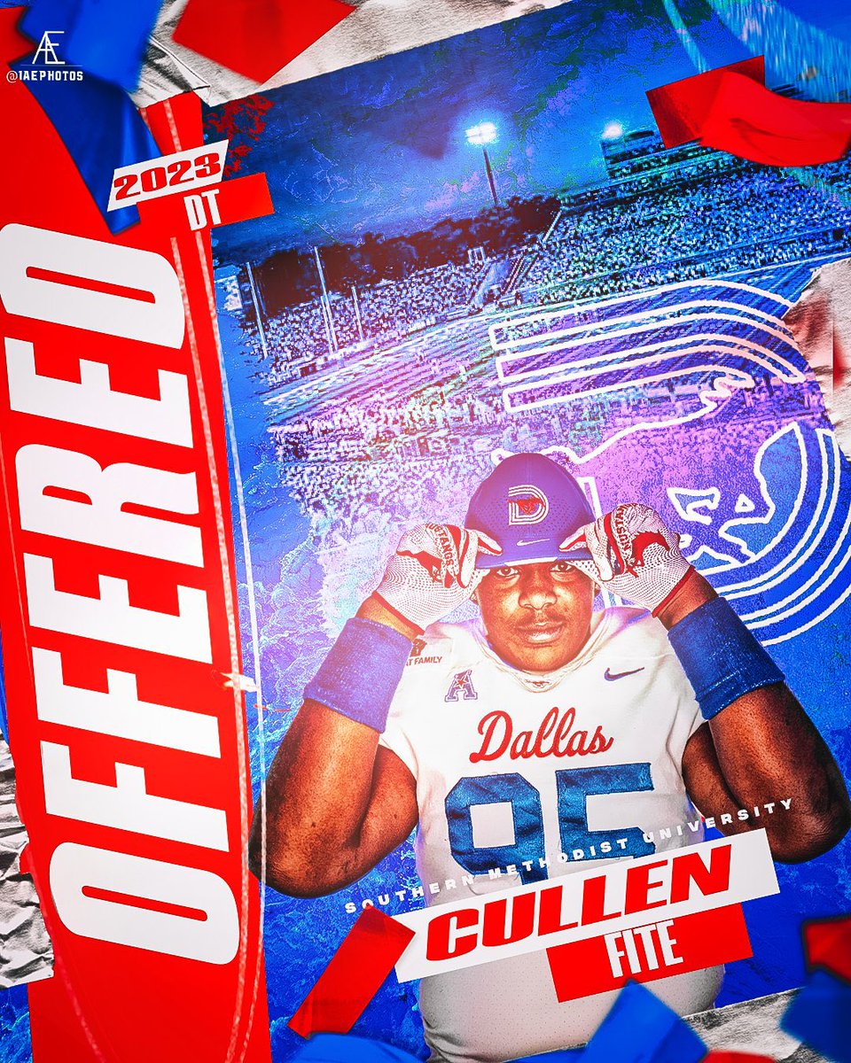 I am truly blessed to say that I have received an offer from SMU!!🔴🔵 <a href="/CoachThibbs/">Calvin Thibodeaux</a> <a href="/TrustMyEyesO/">⭕️FFERTUNITY</a> <a href="/SR_scouting/">Scouting Report</a> #AGTG #PonyUp