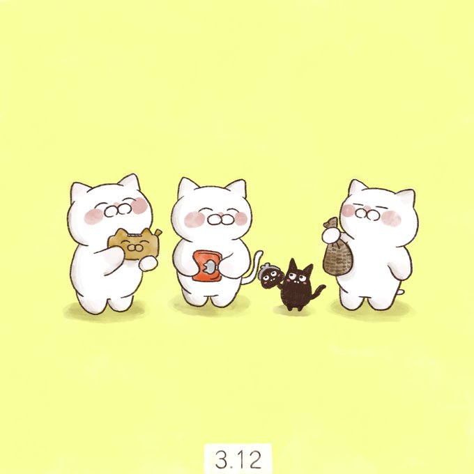 「黒猫 白い猫」のTwitter画像/イラスト(新着)｜5ページ目
