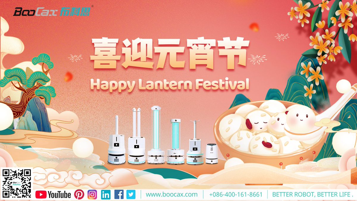 Victor04171's tweet image. Happy Lantern Festival. 祝大家元宵节快乐.

We research and produce disinfection robots and kindly contact us for more details if any interests.

Email : victor.liu@boocax.com
Whatsapp : +86 132 8386 7223
#boocaxrobotics #robotics #disinfection