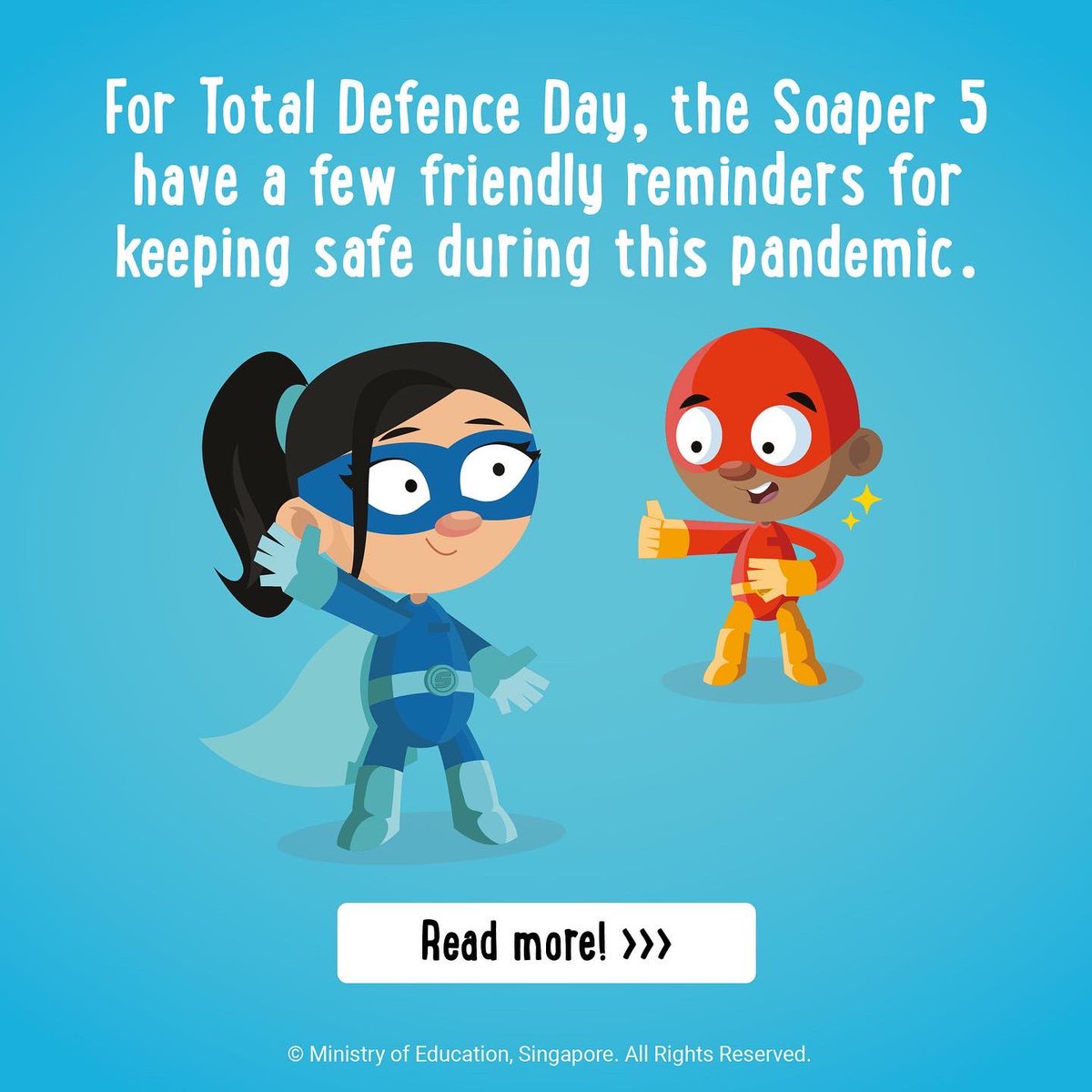 Each year, for Total Defence Day, teachers and students discuss the threats  faced by Singapore. The Covid-19 pandemic reminds us that threats go beyond  war. For many of our students, this is