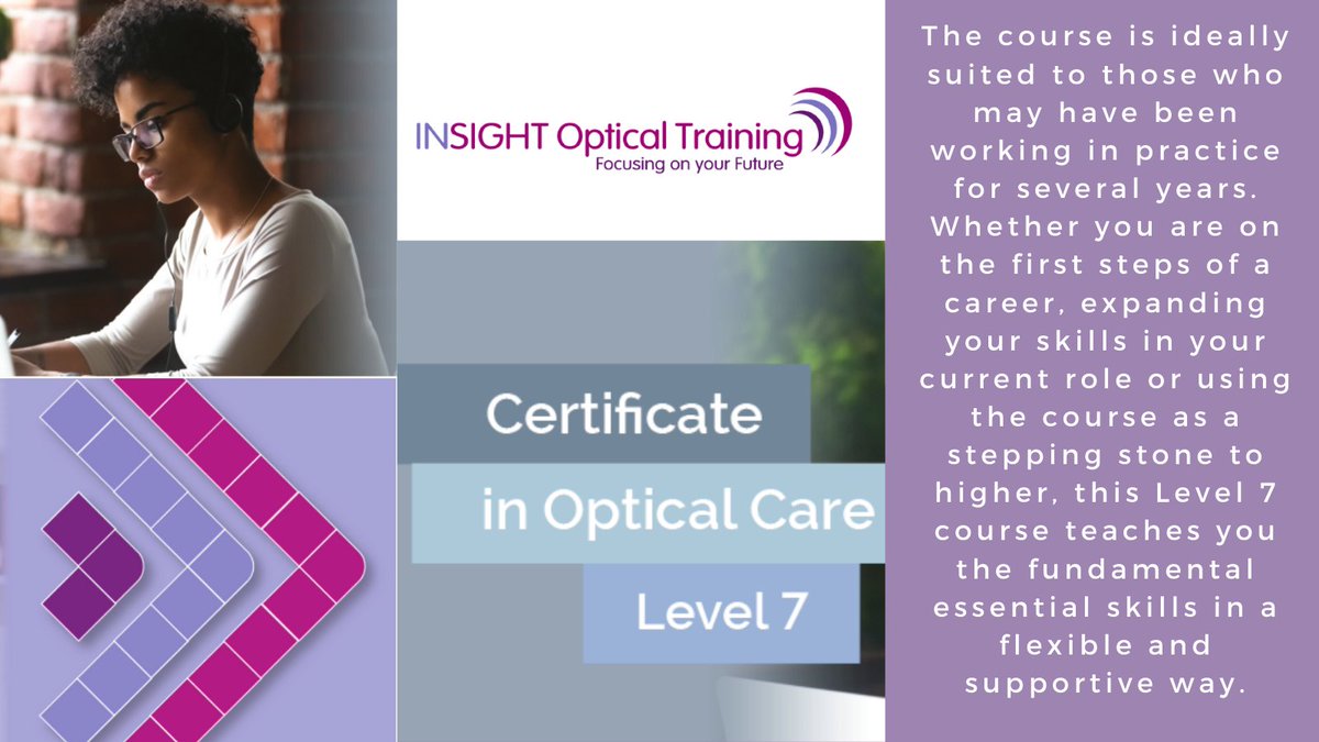 optical_insight's tweet photo. ℹ️ Applications are now open for our Level 7 supporting optical care course, starting April 2022. 

👉 For more information and to apply by our deadline of Friday 18th March, visit https://t.co/lN3PJItJBA

#insightoptical #opticaltraining #opticalcare #opticalcourses https://t.co/E8PHGDuAbK