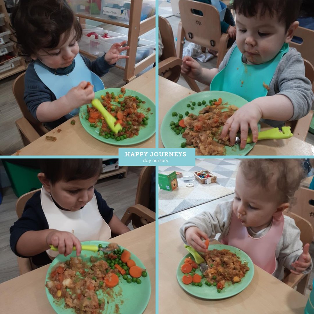 happyjourneys3's tweet image. ✨Nursery update!✨

#Babies enjoyed meal time and used their #finemotorskills to pick up their fork and independently serve themselves. Babies explored the texture of the food and learnt some of the names of their vegetables.

#motorskillsdevelopment #earlyyearsdevelopment