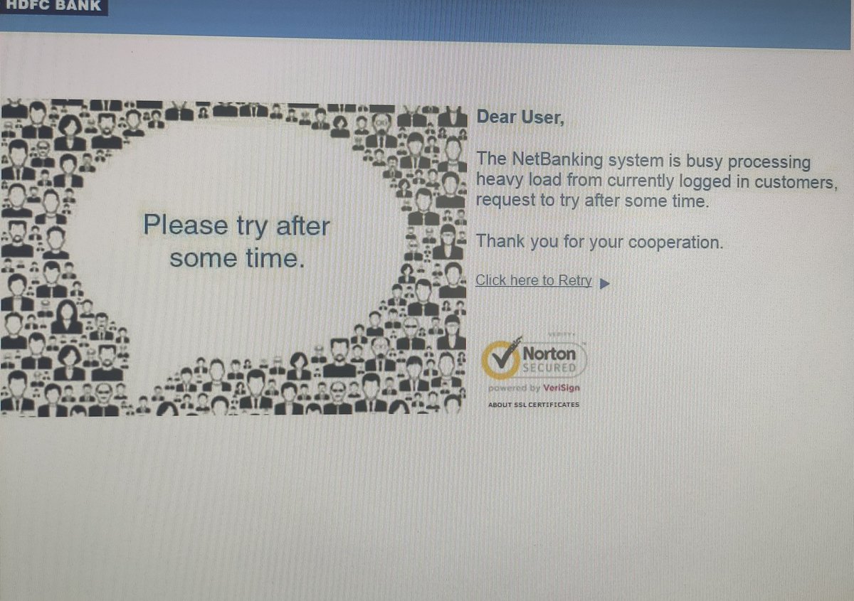 MihirPurohit11's tweet photo. Come on hdfc .. Just sucks @HDFCBank_Cares @HDFC_Bank #netbankingdown #hdfcdown #hdfcbank https://t.co/4Ydsjg30MC