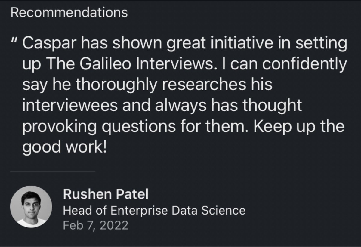 TheGalileoInt's tweet photo. Thanks so much to Rushen Patel for my 1st LI recommendation and for the kind words. It’s not difficult to spend time researching when my guests have such interesting careers!
Busy with my research for interview no. 3 - @stephen_wolfram - only a few days to go!  

#WolframPhysics https://t.co/svUnh4MOUD