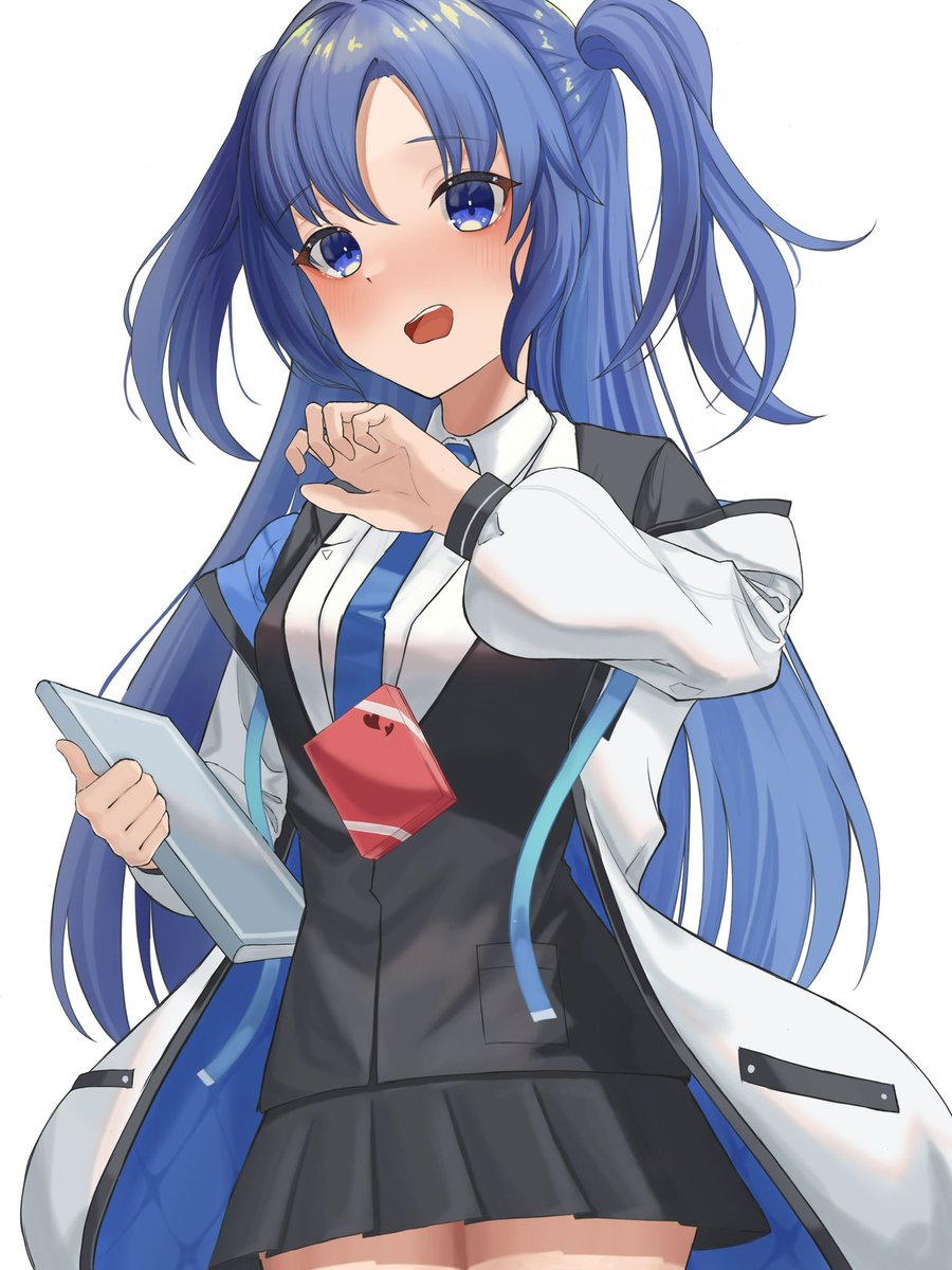 早瀬ユウカ(ブルアカ) 「今日もかわいいねって言ってみたら
#ブルーアーカイブ 
#ブルアカ 」|匠のイラスト
