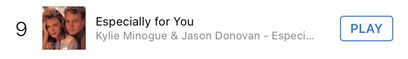 Also what a fricking achievement to get ‘Especially For You’ in the top 10!! It’s still at number 9. The #SaveNeighbours army are bloomin amazing. Honestly! I mean it’s a damn good song as well 😂. But yayyyy. Well done!! <a href="/JDonOfficial/">Jason Donovan</a> <a href="/kylieminogue/">Kylie Minogue</a> #KylieMinogue