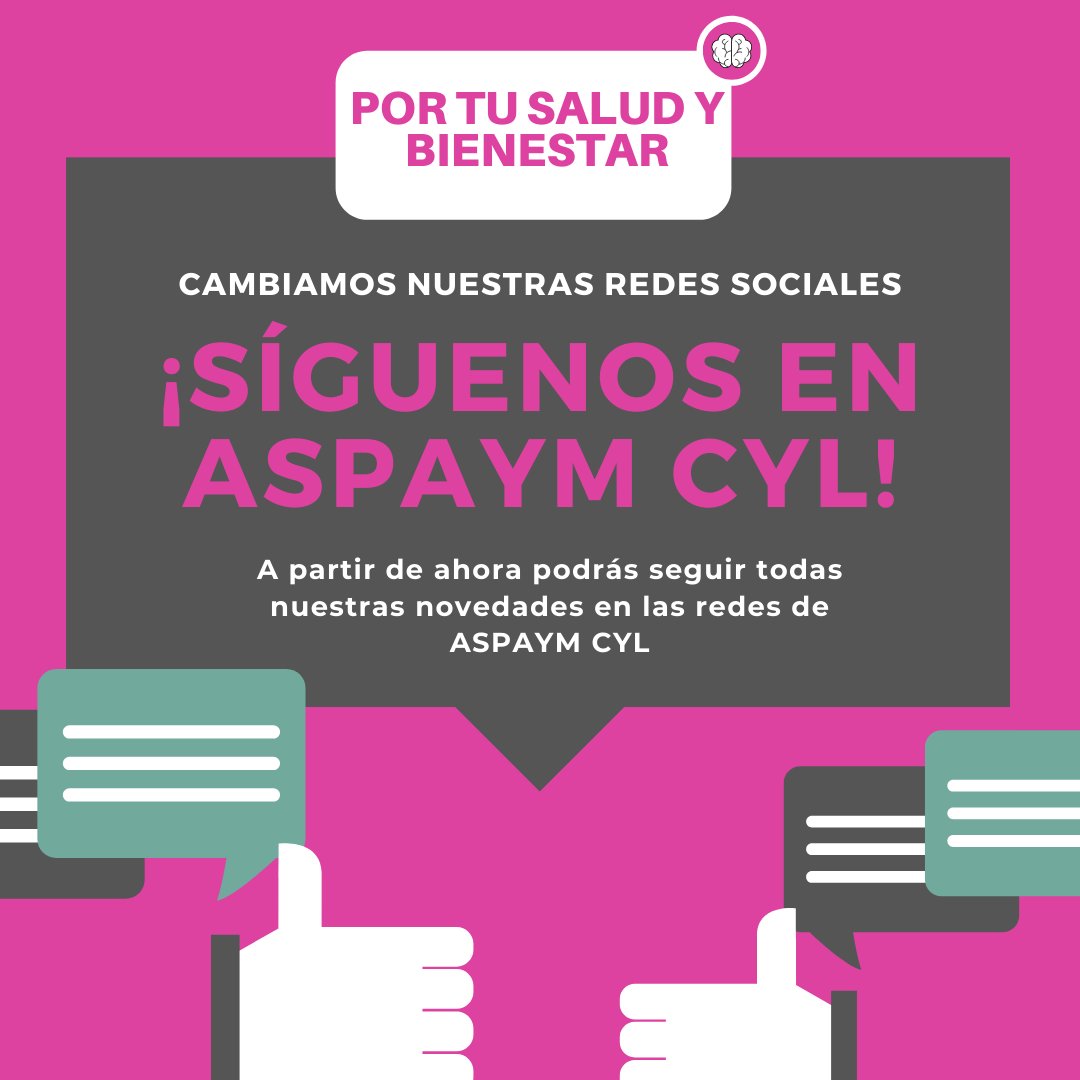 ¡Buenos días! Os recordamos que a partir de marzo cesaremos nuestra actividad en esta red social y podréis seguir todas nuestras novedades a través de las redes sociales de <a href="/Aspaym_CyL/">ASPAYM Castilla y León</a> ¡Seguid su cuenta para seguir al tanto de nuestra actividad!