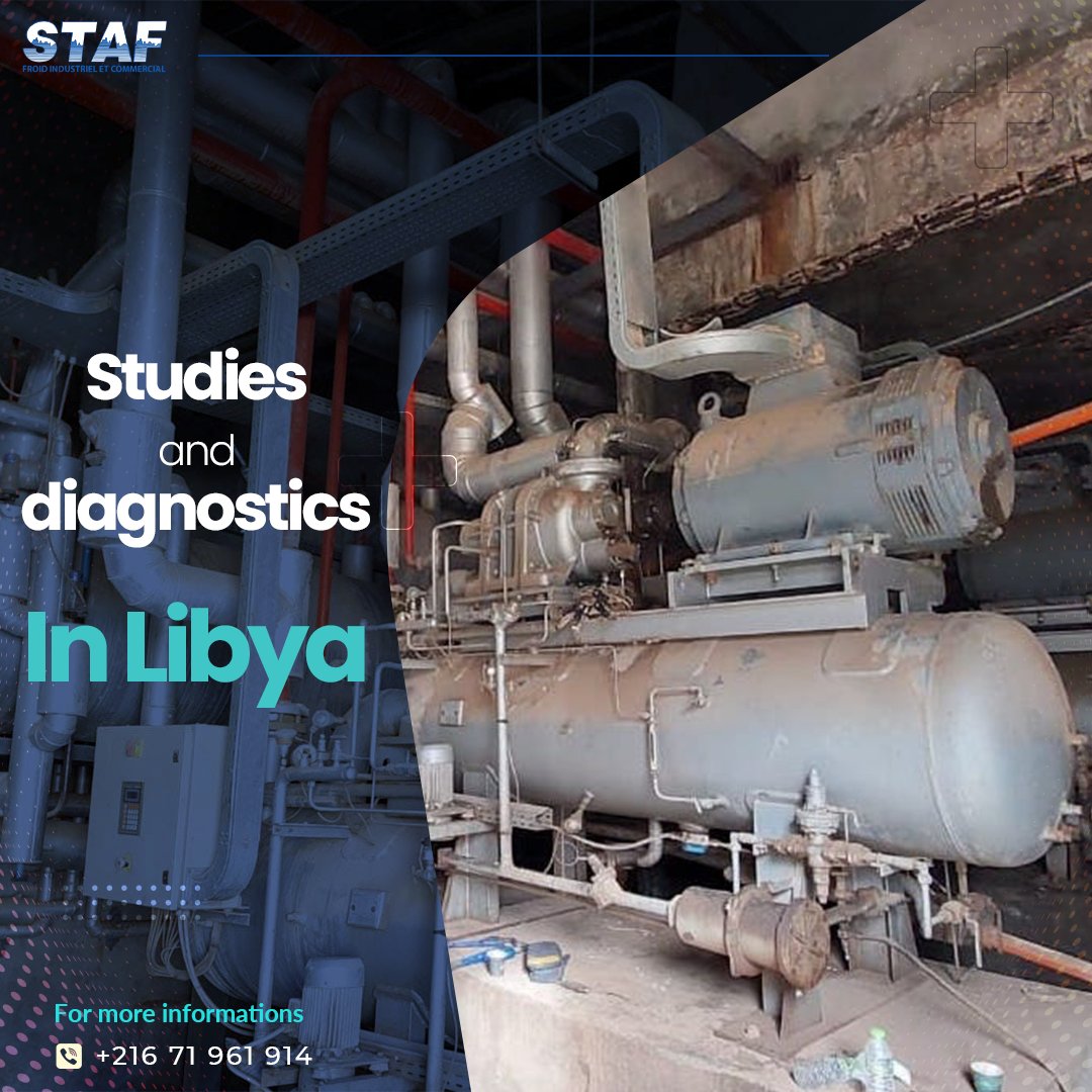 StafroidP's tweet image. Diagnostic mission for the components of an industrial refrigeration system using ammonia in Libya.