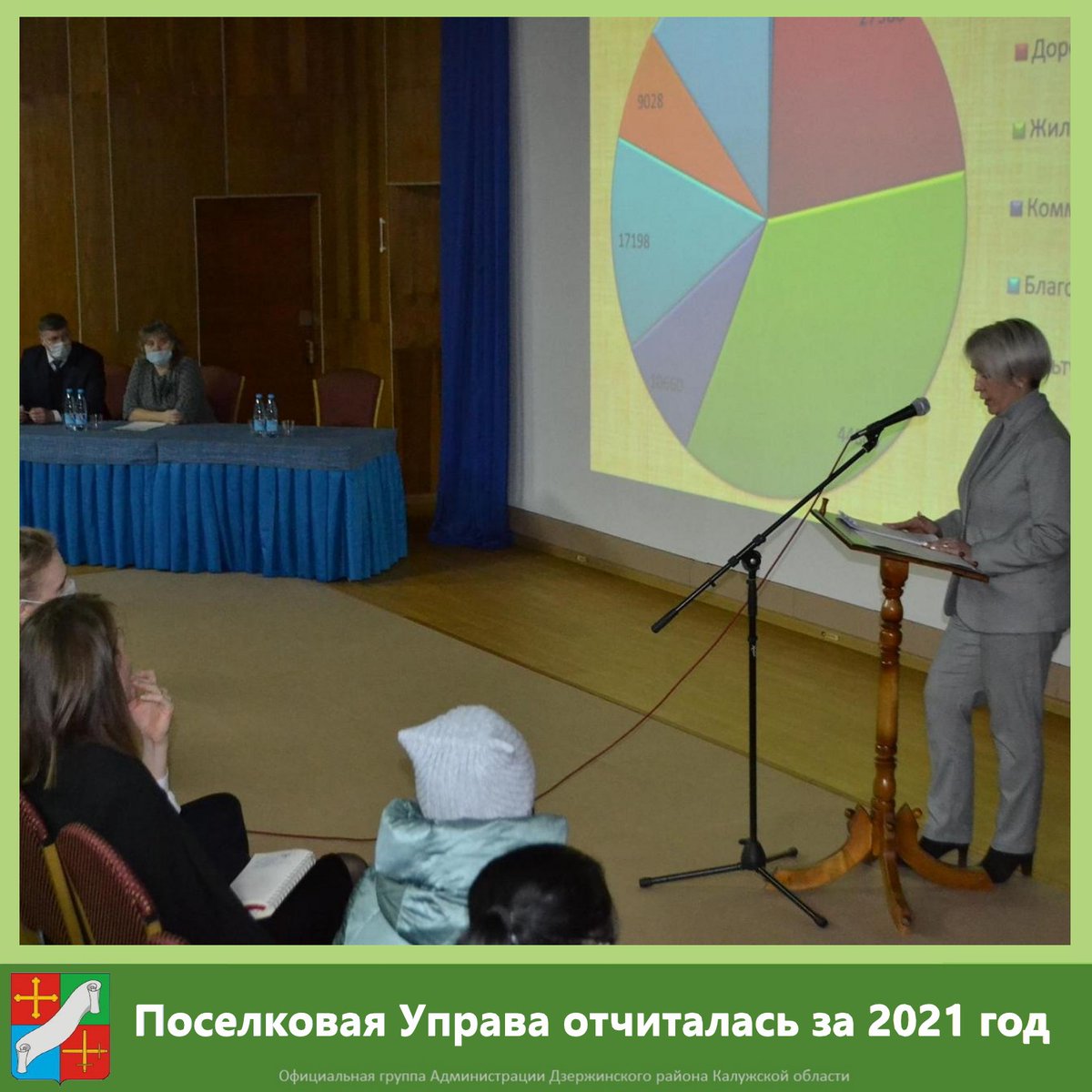 ✅В лекционном зале дома культуры врио главы поселковой Управы п.Товарково Анна Митина отчиталась о работе, проделанной за 2021 год.
📌Подробности по ссылке: vk.com/wall-138492515…