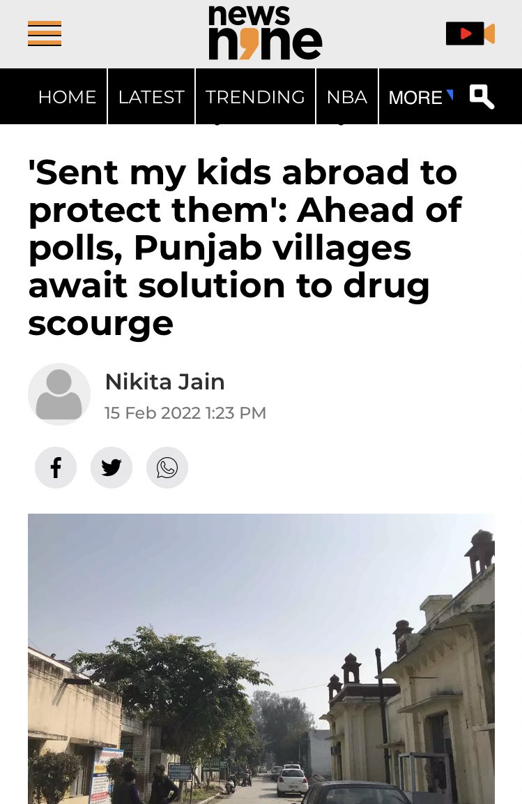 nikita_jain15's tweet photo. In Punjab, I met families who are still reeling over the loss of their loved ones due to drugs. A menace in Punjab, drug smuggling and consumption has ruined the youth, especially with unemployment on the rise. I visit some major districts where the issue is prominent. (1/n) https://t.co/TF5BYKvbHe