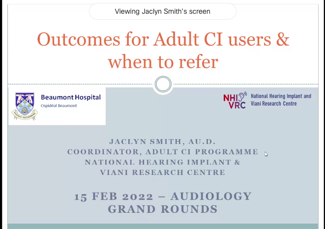 Roulla Katiri (@roukat) on Twitter photo One of our most well-attended Irish CPD seminars☘️ for audiologists <a href="/IAA_Audiology/">Irish Academy of Audiology</a> today! Thank you Jaclyn for joining from the National Hearing Implant & Viani Research Centre <a href="/Beaumont_Dublin/">Beaumont Hospital</a> to share all your wisdom, knowledge and empowering us #TimeToTalkAboutCochlearImplants One of our most well-attended Irish CPD seminars☘️ for audiologists <a href="/IAA_Audiology/">Irish Academy of Audiology</a> today! Thank you Jaclyn for joining from the National Hearing Implant & Viani Research Centre <a href="/Beaumont_Dublin/">Beaumont Hospital</a> to share all your wisdom, knowledge and empowering us #TimeToTalkAboutCochlearImplants