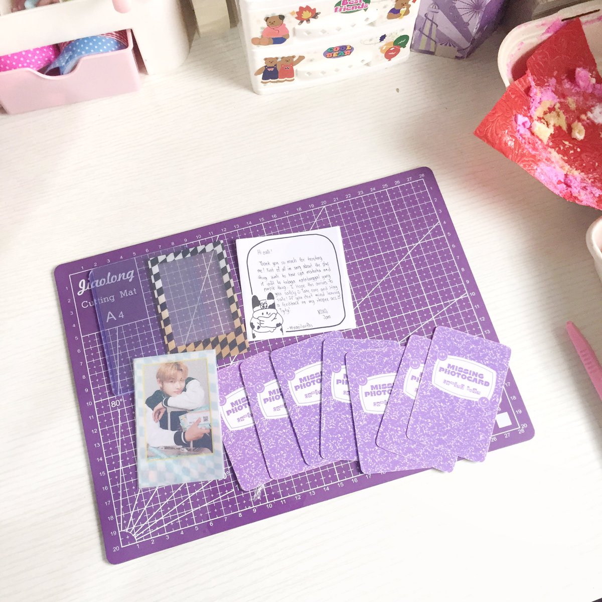 Iovesicc's tweet photo. 🎀🛋🌷 ୧˚ #belovedmails
𓄲 hello, @naoiluv thank you for letting me adopt your cutting mat! thank you for the freebies as well i love it very much, thank youuuu!
💒 # . #tynaoi https://t.co/CU0Cmzcn5q