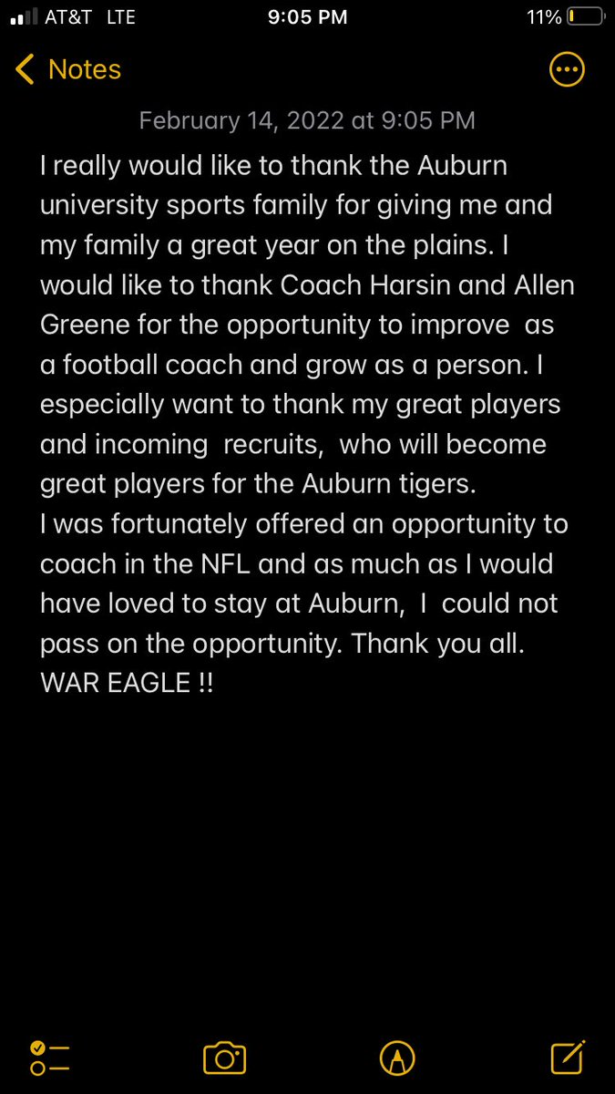 Thank you Auburn! #WarEagle