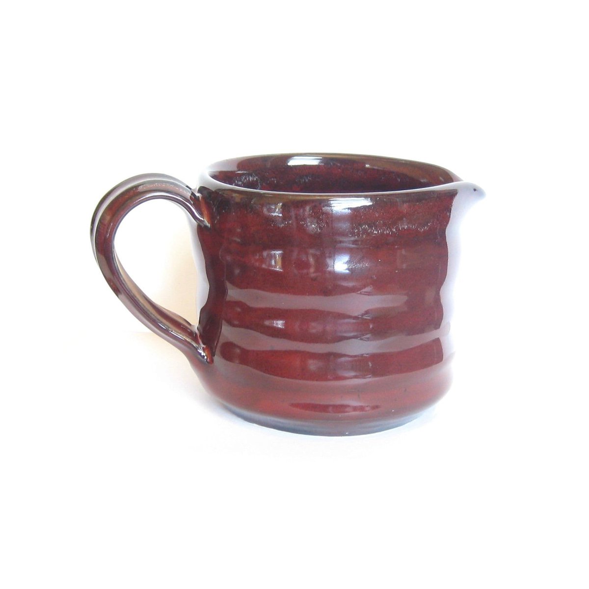 JKCJewelry's tweet photo. Dark Red Pottery Creamer Jug, Ceramic Gravy Boat, Stoneware Pottery, Wheel Thrown, House Warming Gift https://t.co/qNLta5XyUc #handmade #art #pottery #ceramics #RedJug https://t.co/zJ9BK9arSl