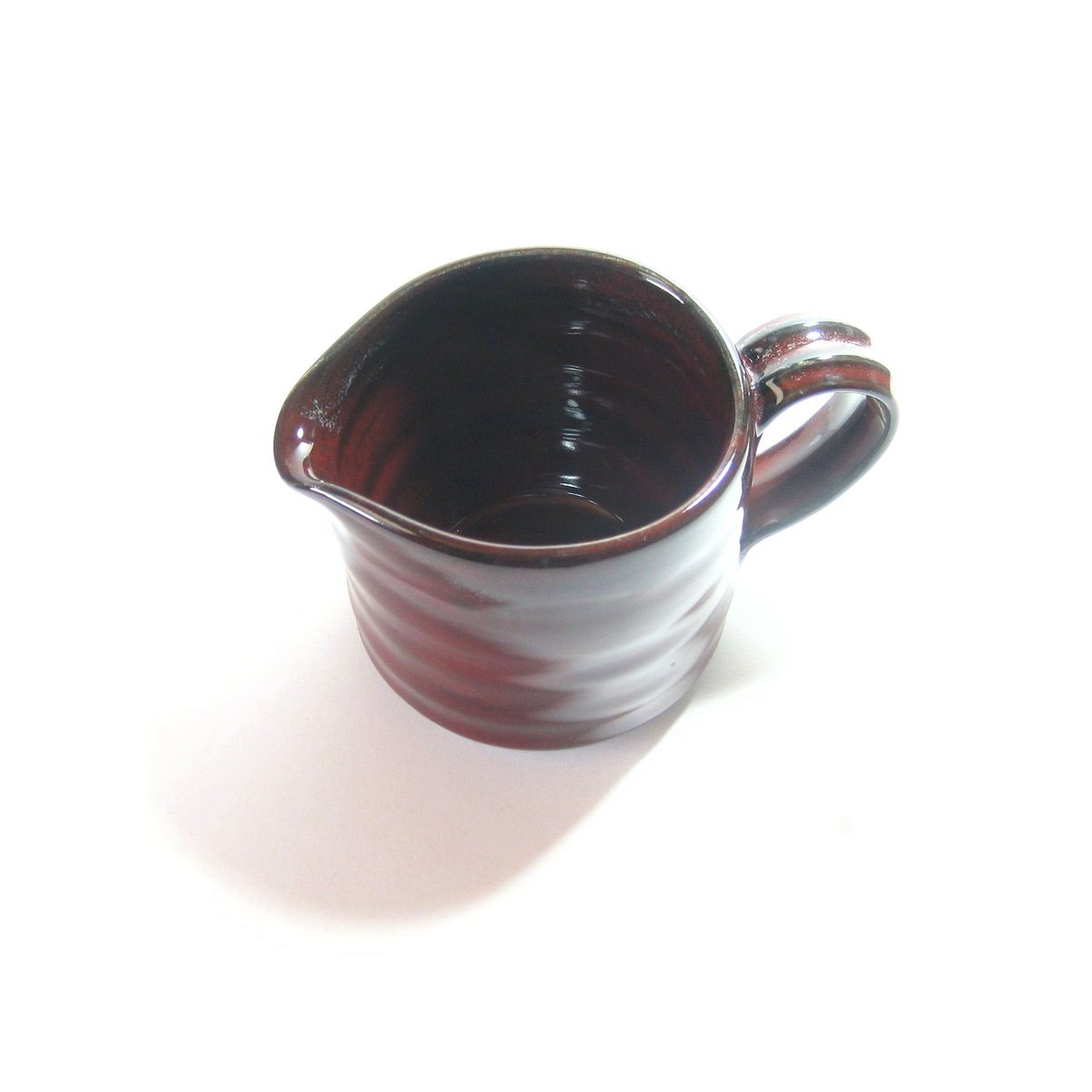 JKCJewelry's tweet photo. Dark Red Pottery Creamer Jug, Ceramic Gravy Boat, Stoneware Pottery, Wheel Thrown, House Warming Gift https://t.co/qNLta5XyUc #handmade #art #pottery #ceramics #RedJug https://t.co/zJ9BK9arSl