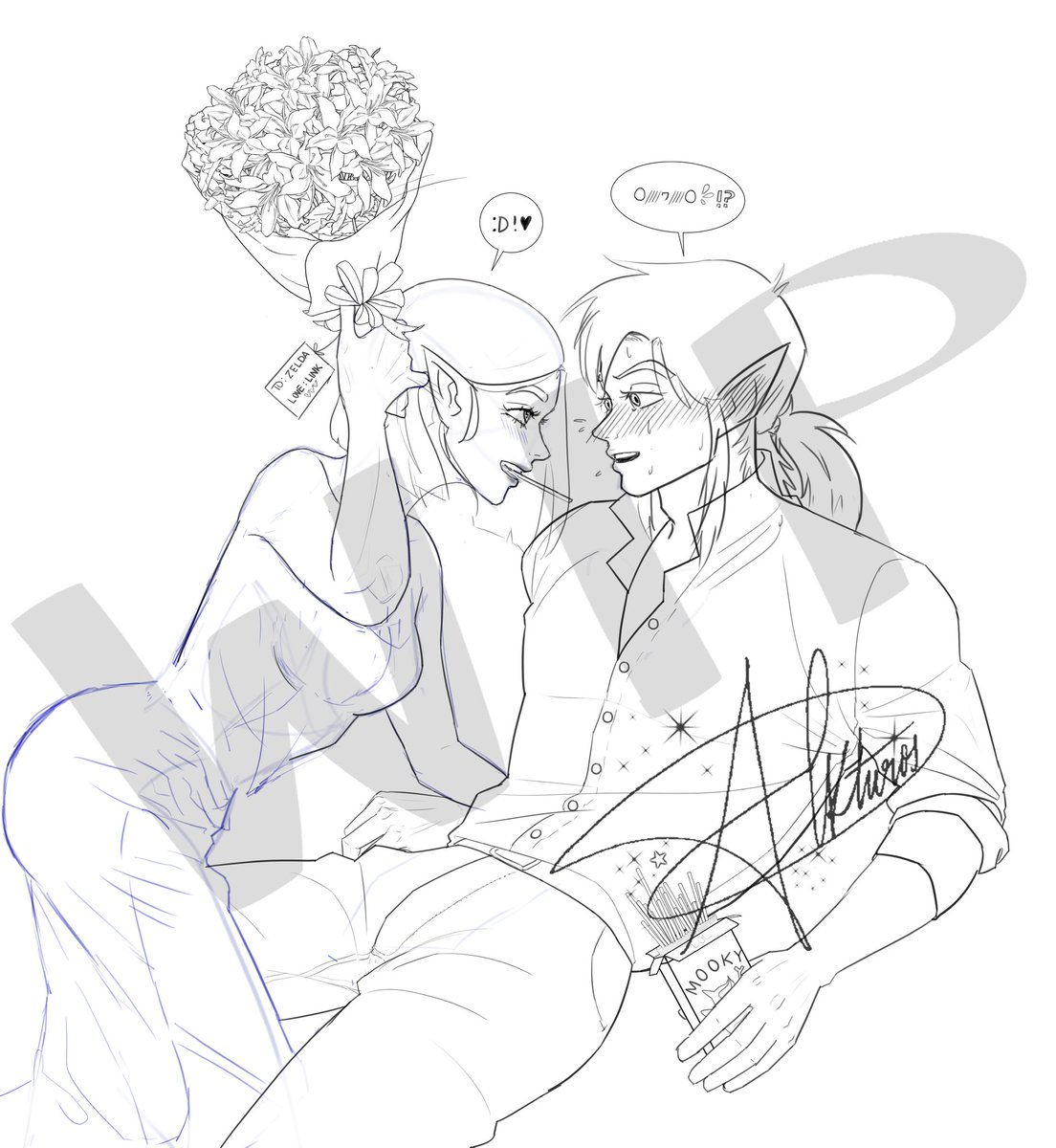 alkturos's tweet photo. I'm not gonna be able to finish this before valentine's day but have a modern #Zelink WIP from me #Zeldatwt lol
#Zelda #botw #botw2 https://t.co/F5J5M1LxeP
