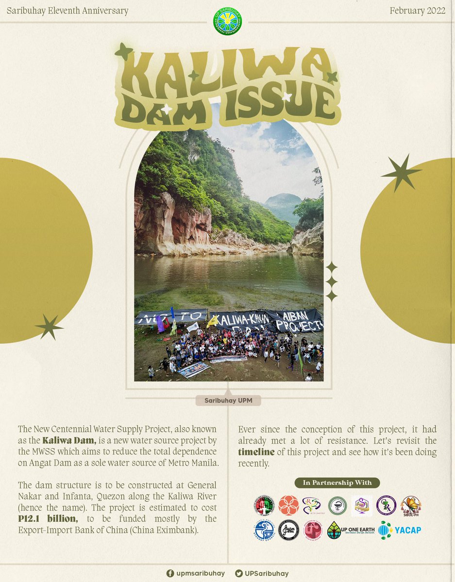 UPSaribuhay's tweet photo. We can still express our love for the environment  through educating ourselves so we can take care of it better.💚🌏 This week’s featured environmental issue is 𝗞𝗮𝗹𝗶𝘄𝗮 𝗗𝗮𝗺 🌊
𝙎𝙩𝙖𝙮 𝙩𝙪𝙣𝙚𝙙 𝙣𝙚𝙭𝙩 𝙬𝙚𝙚𝙠 𝙛𝙤𝙧 𝙩𝙝𝙚 11𝙩𝙝 𝙎𝙖𝙧𝙞𝙫𝙚𝙧𝙨𝙖𝙧𝙮 𝙞𝙨𝙨𝙪𝙚!🌱 https://t.co/nVjYpGn1At