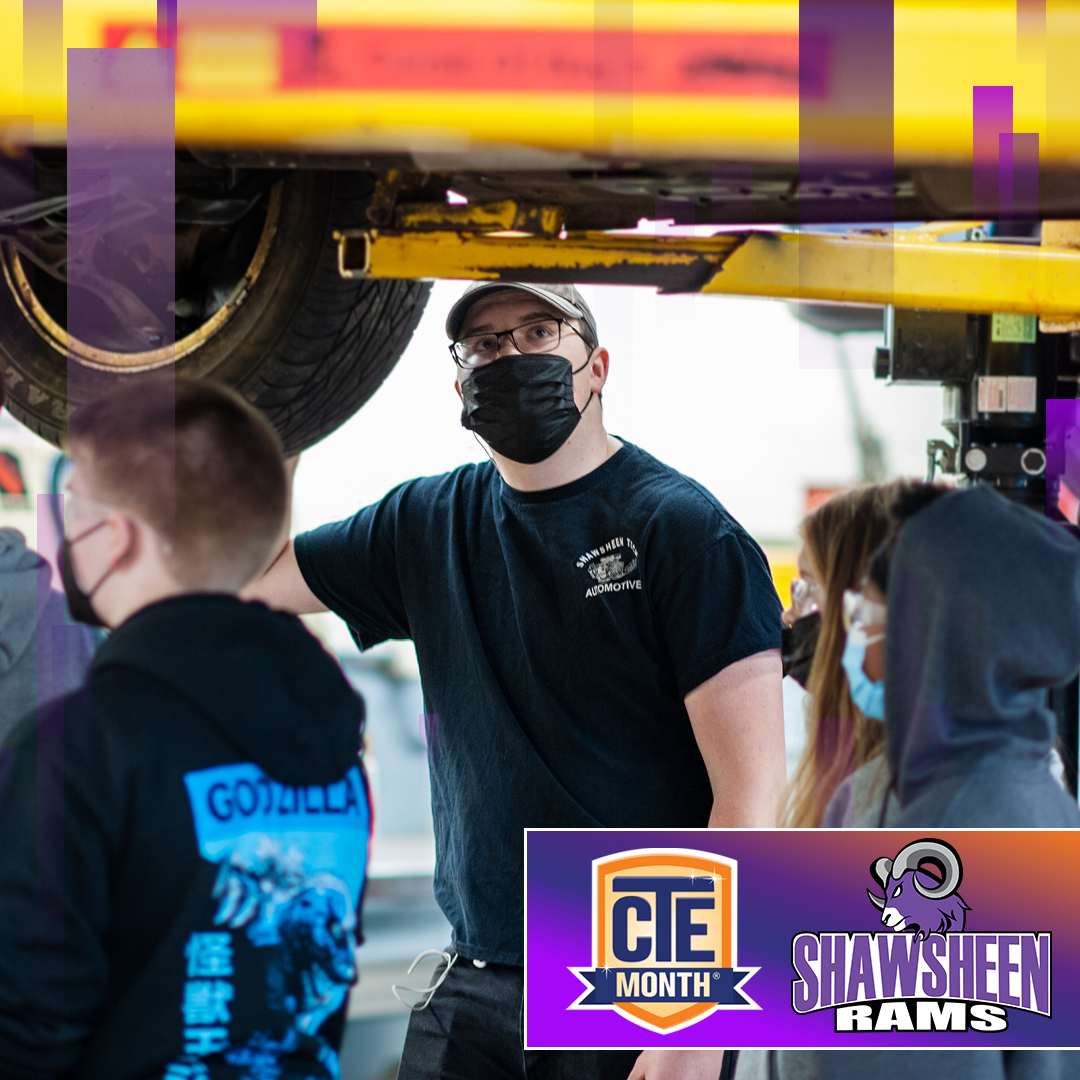shawtech_hs's tweet photo. Automotive Technology is today's #CTEmonth program feature. Shawsheen's program is certified in eight areas by the National Automotive Technicians Educational Foundation, and prepares students to achieve success with the Automotive Service Excellence certification. #NATEF #ASE https://t.co/8bPHgKhpwn