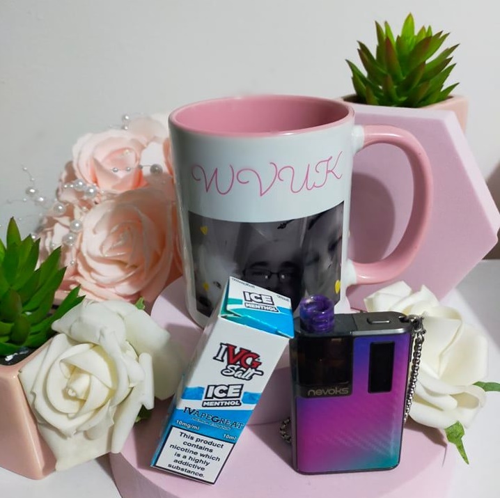 Morning my lovely lot-#earlybird again this morning so much needed COFFEEEEE!!!!! and of course the amazing salts from <a href="/ivapegreat/">IVapeGreat</a> with my pagee from the awesome guys at @nevoks2 
who else is an #earlyriser today
#coffeetime☕ #earlymorningcoffee #coffeelover #ivapegreat #vape