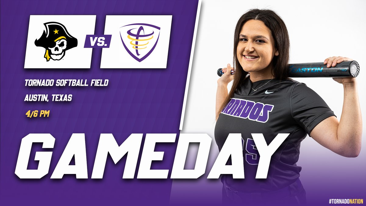 GAMEDAY!

Softball steps outside for a non-conference doubleheader against Southwestern, seeking their fifth straight win today.
📍: Tornado Softball Field
Game 1: 🕓
Game 2: 🕕
#TornadoNation