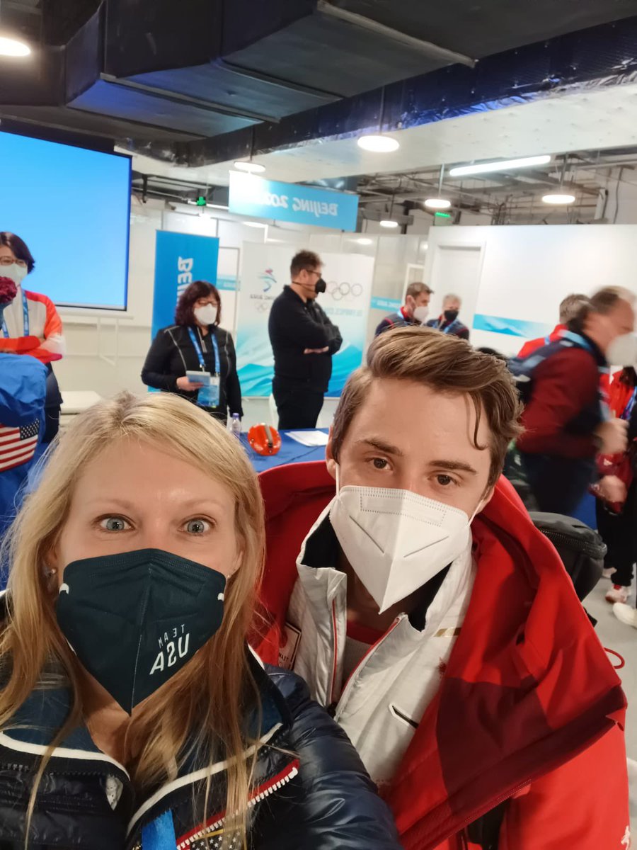 🥌🇺🇸 One of the most remarkable things about this experience is being surrounded by colleagues and friends. #Coaching #Curling #Beijing2022WinterOlympics <a href="/waynemiddaugh/">wayne middaugh</a> <a href="/heatherrog_/">Heather Rogers</a> <a href="/GallantPeter/">Peter J. Gallant</a> <a href="/jd_lind/">J.D. Lind</a>