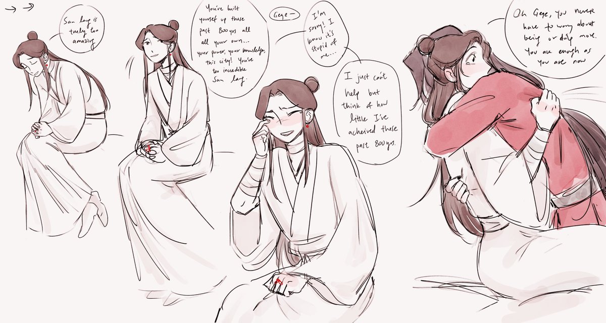 uhhhhhh scrap doodles about a scrap god, work has been really busy this month so i dont really have any finished illustrations to post ;-; #hualian 