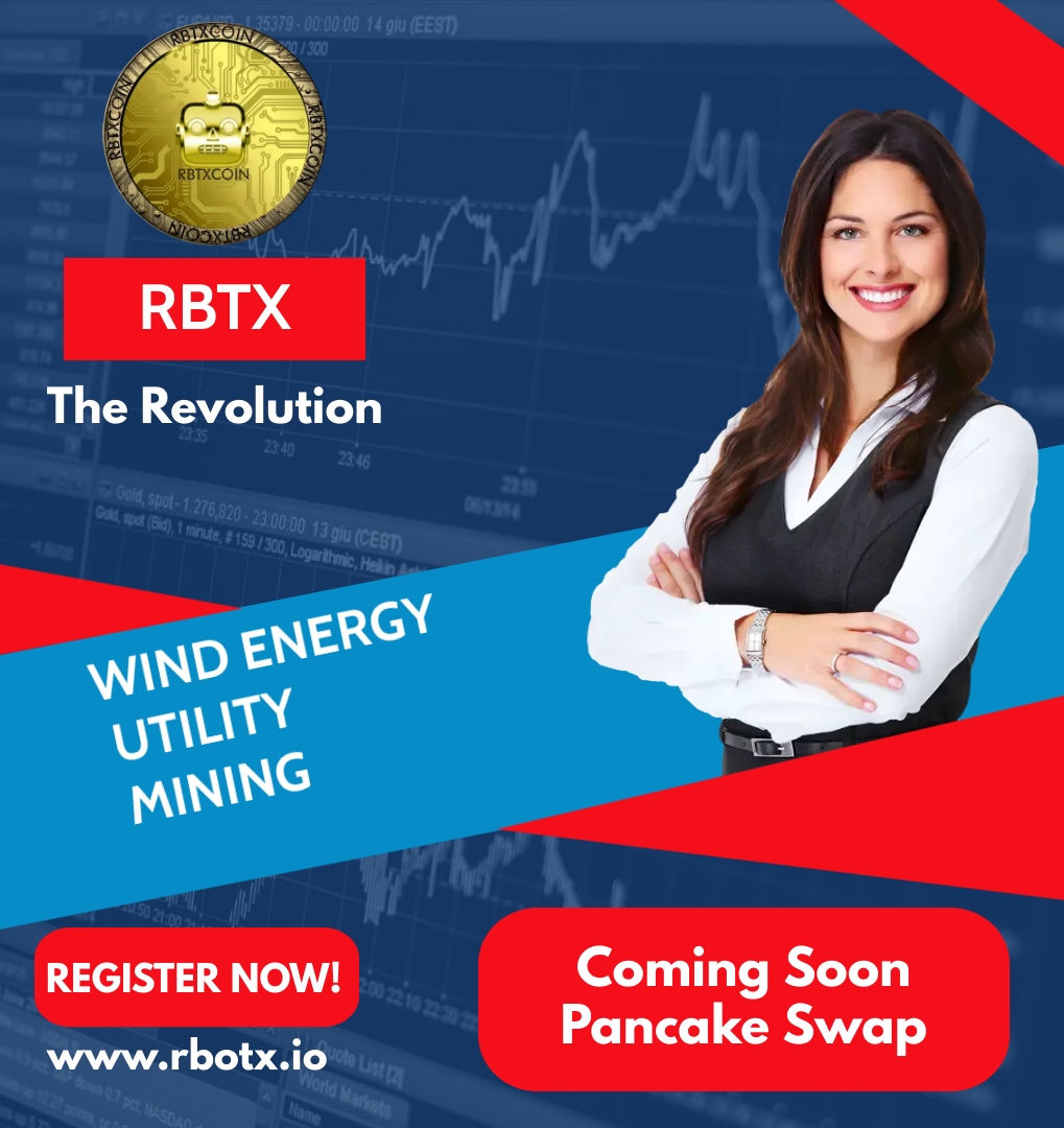 Rbtx_official's tweet photo. RBTX (The Revolution)

Wind Energy
Utility
Mining

RBTX Coming Soon on Pancake Swap

Find out more : https://t.co/MH7LoKYOqr

#invest #business #altcoins #success #bitcoin #investment #trading #blockchain #hodl #price #exchange #RBTX #rbtx #RBOTX #rbotx https://t.co/Op7LYIZeJX