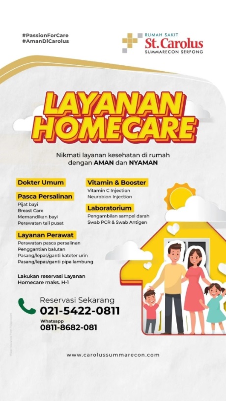 officialside_id's tweet photo. RS St. Carolus Summarecon Serpong menawarkan layanan home care.
https://t.co/D35ivTd14L
#sideid #homecare #infotangerang #tangerangupdate #rumahsakit https://t.co/EIWMZ6DsBt