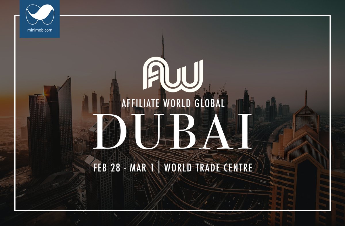 We are coming to the Affiliate World Global, Dubai!
Read the full article for details - blog.minimob.com/minimob-attend…

Catch y'all there!
