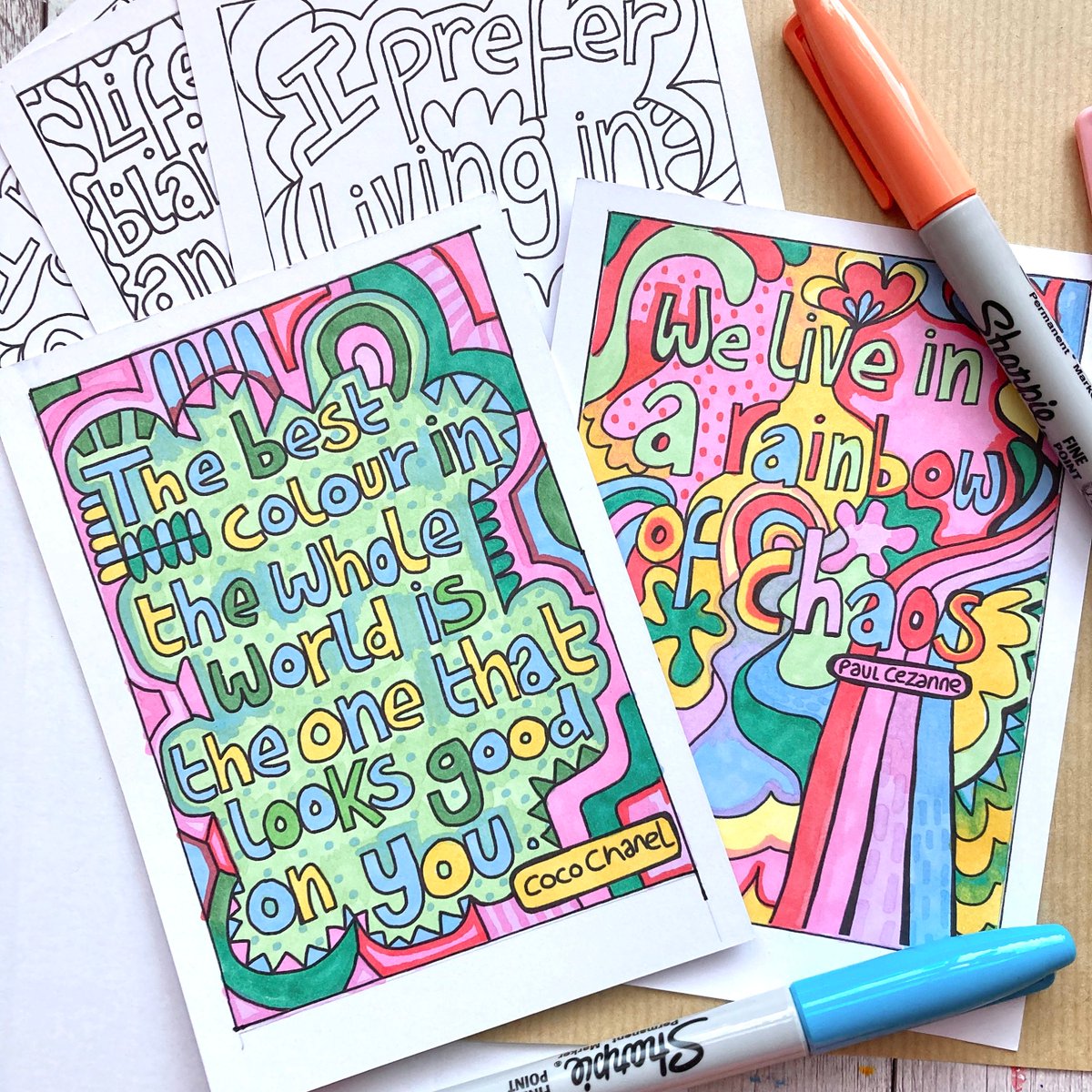 buck_lj's tweet photo. Colour Quotes Colour In Postcard Set, Colourful Quotes Postcards, Motivational Postcards, Inspirational, Mini Quote Prints, Unique Wall Art. https://t.co/5cmPO8PiaD #Etsy #Slumbermonkey #PostcardPack https://t.co/qUqX8hYeRv