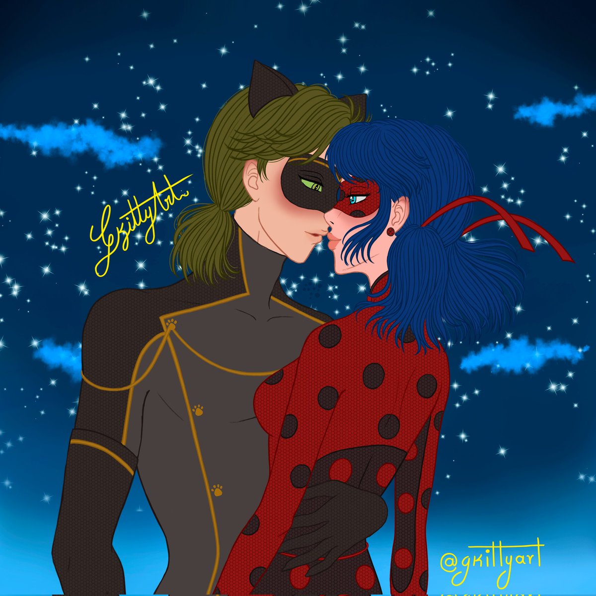 Happy Valentine's Day 🥰 I'm back my kitties 😻 #MiraculousLadybug #ladynoir #ValentinesDay2022 #fanart
